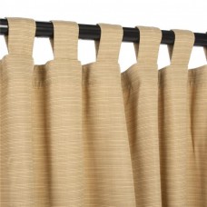 Hammock Source CUR108BMS 50 x 108 in. Sunbrella Outdoor Curtain with Tabs&#44; Dupione Bamboo   